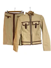Z1616MICHAEL KORS マイケルコース　セットアップ　ジャケット&タイトスカート　ベージュ　レディース　サイズ4