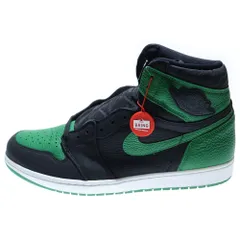 NIKE (ナイキ) AIR JORDAN 1 RETRO HIGH OG PINE GREEN エアジョーダン1 レトロ パイングリーン ハイカットスニーカー ブラック/グリーン US14/32cm 555088-030
