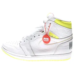 NIKE (ナイキ) AIR JORDAN 1 RETRO HIGH OG FIRST CLASS FLIGHT エアジョーダン1 レトロ ファーストクラス ハイカットスニーカー ホワイト/イエロー US10.5/28.5cm 555088-170