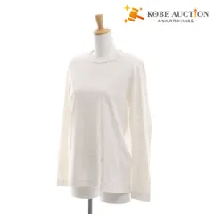 ■ ロエフ カットソー 長袖 トップス 無地 シンプル レディース ホワイト