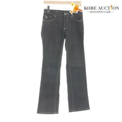 ■ LOUISVUITTON ルイヴィトン ジーンズ デニム パンツ ボトムス ポケット イタリア製 レディース 36 ブラック