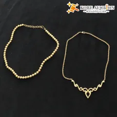 ■ モネ MONET ネックレス 2点セット まとめ売り アクセサリー ゴールドカラー 海外製 レディース