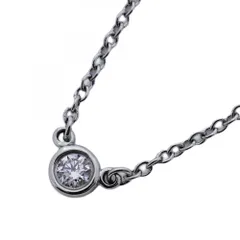 ティファニー(Tiffany) ティファニー ネックレス バイザヤード 1PD Pt950 プラチナ ダイヤモンドレディース