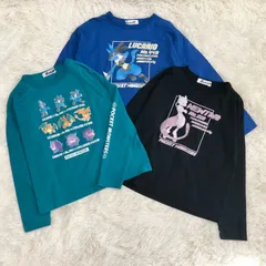 ポケットモンスター　長袖Tシャツ　3枚セット　リザード　ミューツー　ルカリオ