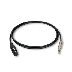 CANARE L-4E6S BLACK XLR TRS ケーブル 2m