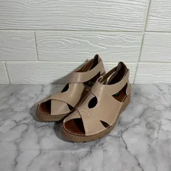 JS Heartlavel 　ベージュ　サンダル　24cm　EEEE