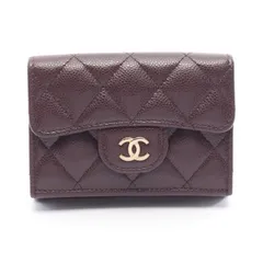 CHANEL シャネル クラシック スモール フラップ ウォレット マトラッセ 三つ折り財布