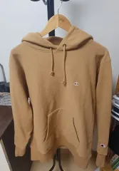 新品級) Champion チャンピオン ブルー택 リバースウィーブ 起毛 フーディー キャメル色 XL