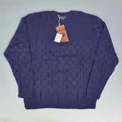 アンドファミリーズ 新品 【定価】34,800円 ニット セーター KN-2005610 L ブルーベリー ANDFAMILY'S #fz1084
