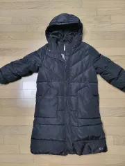 꼬망스 160 サイズ ロング フード ダウンジャケット