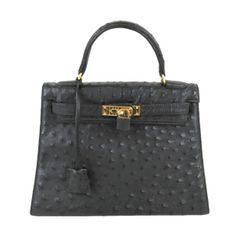 日本製❗️【OSTRICH】本オーストリッチレザー 本革ハンドバッグ 新品 
