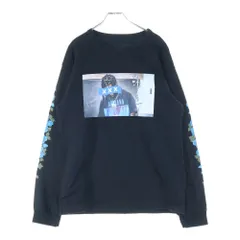 GOD SELECTION XXX (ゴッドセレクショントリプルエックス) トラビススコット プリント 袖ローズ ロングスリーブ長袖Tシャツ GX-A17-1201-057 ブラック サイズM