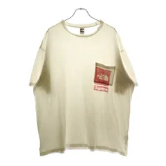 SUPREME (シュプリーム) 23SS ×THE NORTH FACE PC PRINTED S/S POCKET TEE ザノースフェイス 半袖Tシャツ カットソー ホワイト NT023091