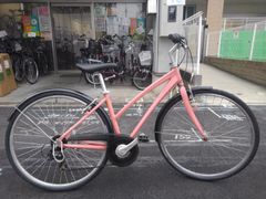tokyobike bisou☆スタッガードフレーム☆7段変速☆カラー:モモ - メルカリ