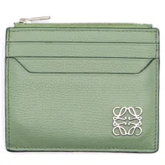 LOEWE (ロエベ) フラグメントケース アナグラム カードケース 名刺入れ レザー ライトグリーン シルバー金具