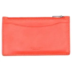 COACH (コーチ) カードケース 名刺入れ コインケース レザー レッド