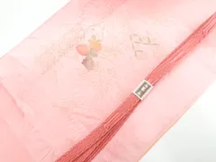 【一輝堂】和装小物 帯締め帯揚げセット 平組 金彩 美品 帯締 帯揚 25w11-13682