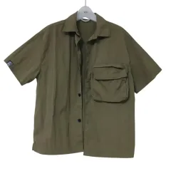 (状態A級) ZARA ザラ カーキ 半袖 シャツ 164 (13 14)