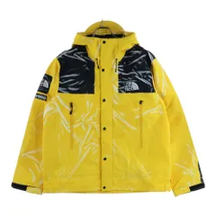 SUPREME (シュプリーム) 23SS ×THE NORTH FACE Printed Taped Seam Shell Jacket プリンテッド テープシーム シェルジャケット イエロー/ブラック NF0A84NV