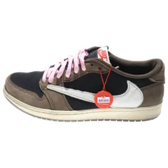NIKE (ナイキ) ×TRAVIS SCOTT AIR JORDAN 1 LOW OG SP-T CQ4277-001 トラヴィススコット エアジョーダン1 ローカットスニーカー ブラウン US10.5/28.5cm