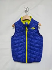 ザノースフェイス キッズ ブルー キルティング 軽量 ダウン ベスト キッズ 4-5歳 1125