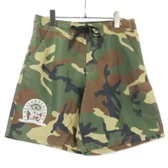 美品 CALIFORNIA LINE カリフォルニアライン ショーツ カモ スイムショーツ ショートパンツ グリーン M  99000081