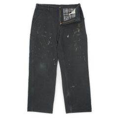 カーハート Carhartt 雰囲気抜群 00s 2000年代 フランネルライナー ダックペインターパンツ B111 BLK ペンキ 襤褸 USA ヴィンテージ アメリカ 古着 ズボン パンツ ブラック / 黒 W34 L30【中古】