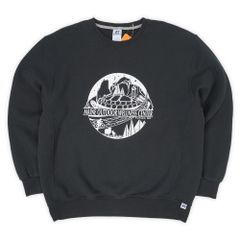 ラッセル RUSSELL 00s 2000年代 前V スウェット MAINE OUTDOOR WELLNESS CENTERUSA クルーネック ヴィンテージ アメリカ 古着 メンズ トレーナー ブラック / 黒 XL【中古】