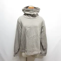 ザラ ZARA タートルネック スウェット プルオーバー 裏起毛 L グレージュ