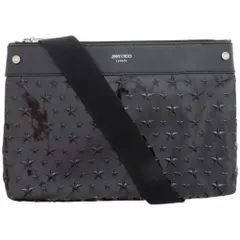 美品 ジミーチュウ スターエンボス KIMI-N パテントレザー レザー ブラック 黒 ショルダーバッグ 0572 JIMMY CHOOのサムネイル