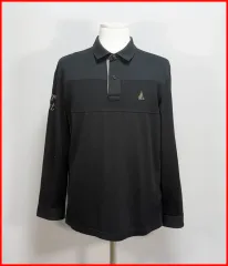 ビーンポール／黒長袖カラーTシャツ／サイズ105／ヴィンテージ(C-12)