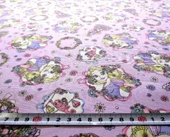 約108×80 8181 キャラクター 生地 布 ディズニー プリンセス （ ラプンツェル パープル系 ) プリンセス生地 プリンセス 生地 ラプンツェル生地 ラプンツェル 生地 ディズニー