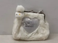 レア★希少 平成レトロ ハローキティ 1997年 LITTLE FRIEND がま口 K/T ポーチ エナメル ＆ ファー 当時物【P3848-008】104