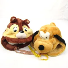 ディズニーランド ファンキャップ 2点セット チップ プルート グッズ まとめて レディース Disney 【中古】