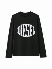 「DIESEL」  Tシャツ 100%コットン ドラゴンクエスト ネタ パロディ ふざけtシャツ ギャグtシャツ おもしろTシャツ おもしろグッズ ドラゴンクエスト メンズ レディース 面白いパンダグラフィックTシャツ 長袖 洗濯機可