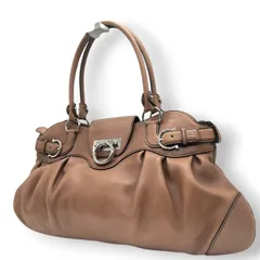 サルヴァトーレフェラガモ マリッサ ハンドバッグ ガンチーニ レザー AB-21 5370 ブラウン レディース エレガント フェミニン 肩掛け ワンショルダー 通勤バッグ クリーニング済み Salvatore Ferragamo U