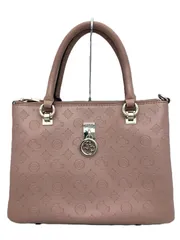 GUESS ゲス　モノグラム　サッチェルバッグ　ショルダー　2ＷＡＹ　ピンク