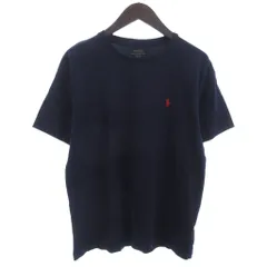 ポロ ラルフローレン POLO RALPH LAUREN クルーネック Tシャツ カットソー 半袖 ポニー刺繍 ネイビー S
