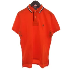 ポロ バイ ラルフローレン Polo by Ralph Lauren カスタムフィット ポロシャツ 半袖 ポニー刺繍 オレンジ M ■ECT