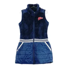 サイズ：L FILA GOLF フィラゴルフ  中綿切替　ジップワンピース ボア 総柄 ネイビー系 [240101409570] ゴルフウェア レディース ストスト