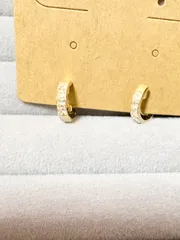 まるでピアスのようなイヤリング　ループフィットイヤリング（ニッケルフリー・日本製）