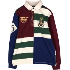 古着 ラルフローレン Ralph Lauren POLO by Ralph Lauren CUSTOM FIT クレイジーパターン 長袖 ラガーシャツ メンズM相当/eaa601159