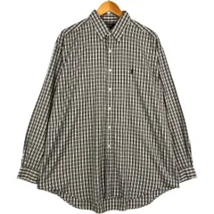 古着 ラルフローレン Ralph Lauren POLO by Ralph Lauren BLAKE 長袖 ボタンダウンチェックシャツ メンズXL相当/eaa601733