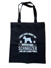 [Rainbow Nexus] ミニチュアシュナウザー 犬 A4 サイズ トートバッグ 愛犬家 シュナウザー 普段使い お散歩用 おしゃれ