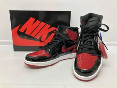 NIKE ナイキ 555088063 スニーカー Air Jordan 1 High OG Patent Bred 黒 赤 BLK RED サイズ:27.5cm 通年
