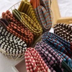 ボーダー柄靴下 8足