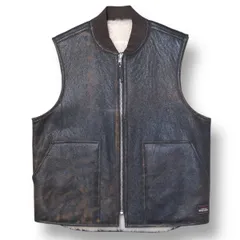stussy REVERSIBLE SHEARLING WORKGEAR VEST ベスト サイズS ブラウン  ステューシー 