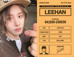 【中古】コレクションカード(男性) BOYNEXTDOOR/イハン(LEEHAN)/CD「No Genre」(Board Game ver.)トレーラーフィルムフォトカード