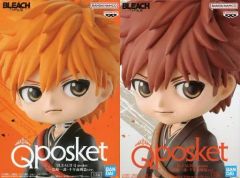 [중고]피규어 전 2종 세트 [BLEACH-블리치-] Q posket-쿠로사키 이치고-천년 혈전편 ver.