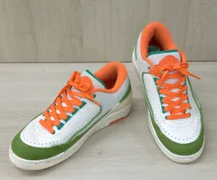 NIKE/ナイキ/スニーカー/W Air Jordan 2 Low Titan/DV6206-183/ホワイト×グリーン系×オレンジ/26.5cm